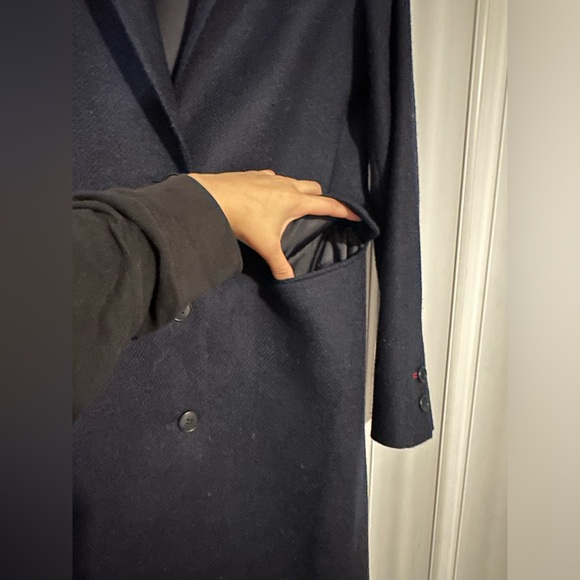 Uniqlo Navy Pea Coat - Picture 16 of 17